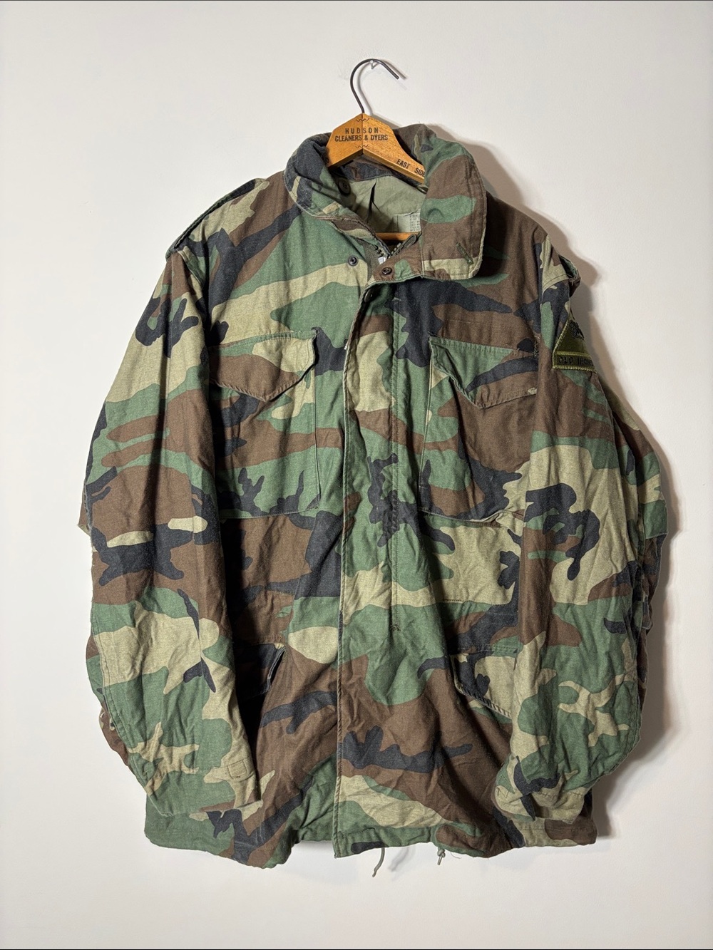 Vintage Alpha Industries M65 Military Jacket Camo Patch